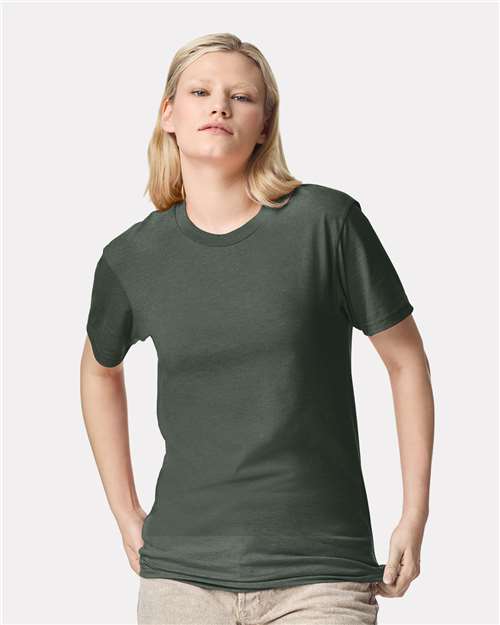 Unisex CVC Tee American Apparel Heather Forest