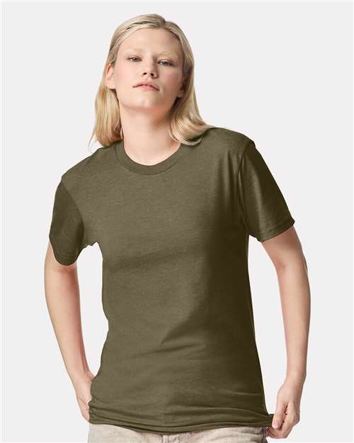 Unisex CVC Tee American Apparel Heather Olive