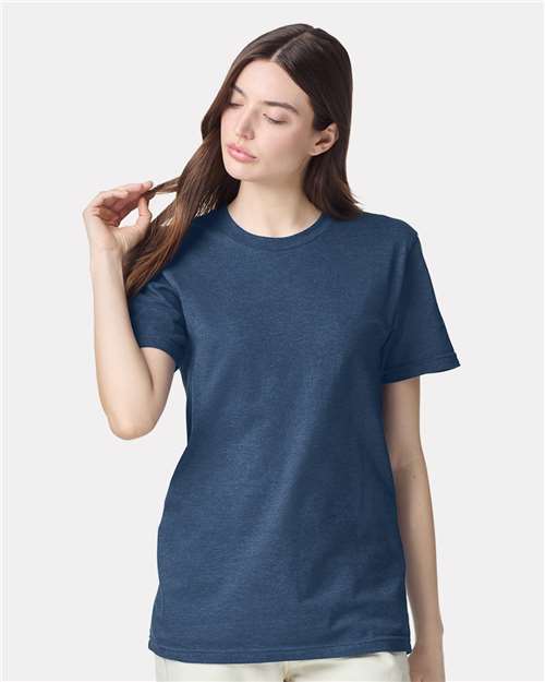 Unisex CVC Tee American Apparel Heather Sea Blue