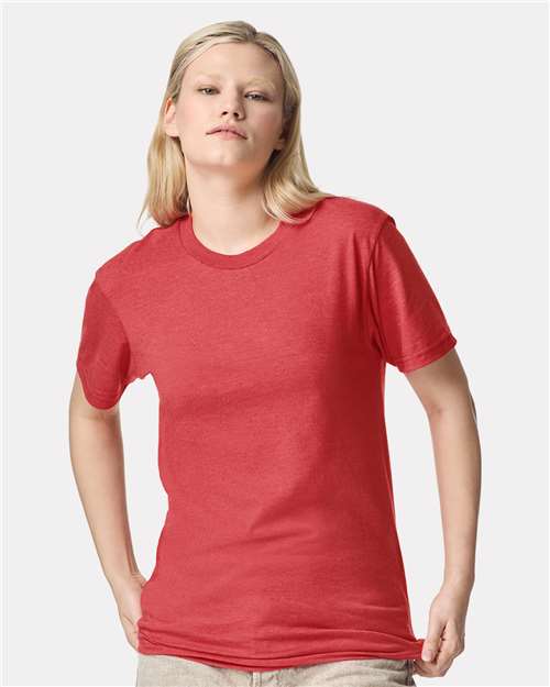 Unisex CVC Tee American Apparel Heather Coral