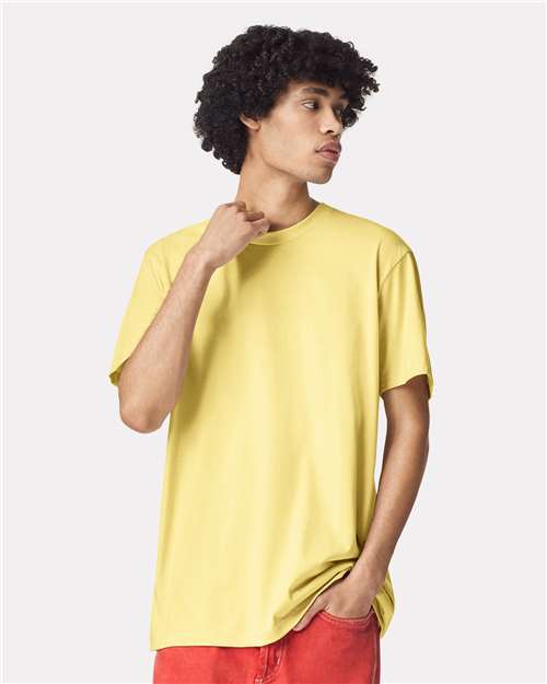 Unisex CVC Tee American Apparel Heather Panna Cotta