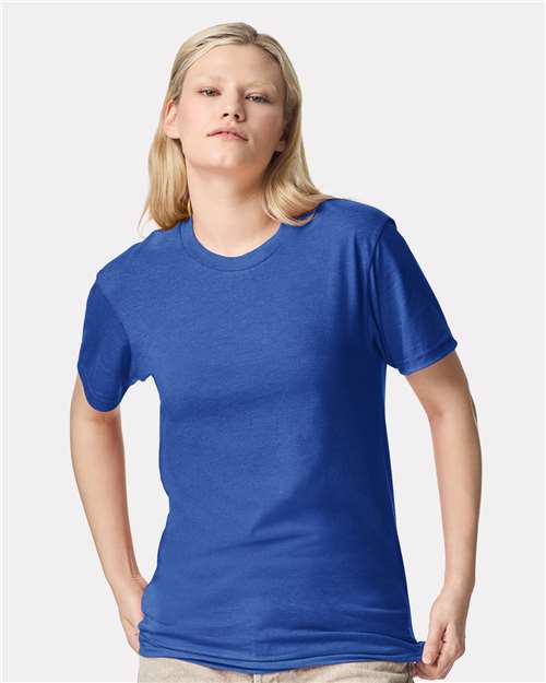 Unisex CVC Tee American Apparel Heather Royal Blue
