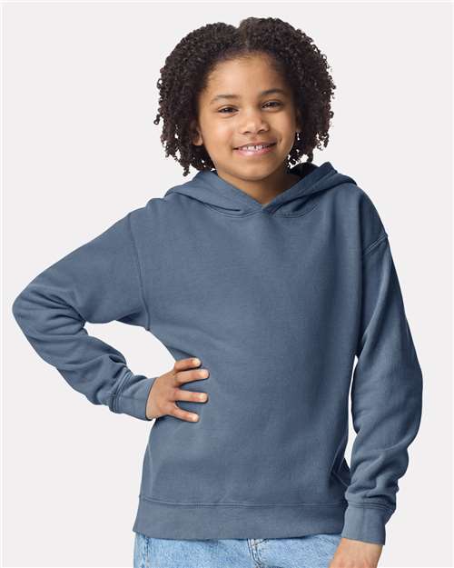 Youth Garment-Dyed Lightweight Hooded Sweatshirt