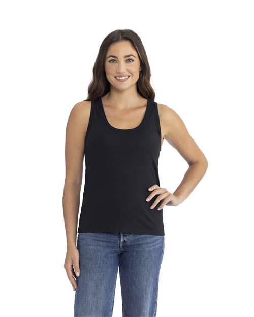 Women's Cotton Tank Next Level Black