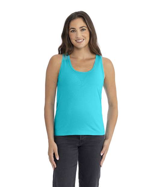 Women's Cotton Tank Next Level Tahiti Blue