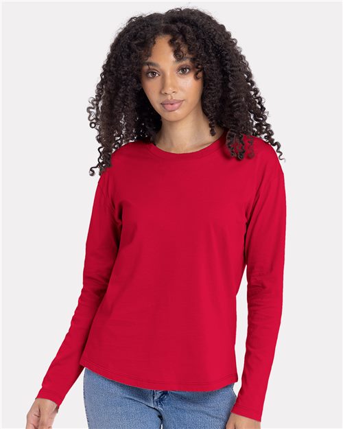 Women's Cotton Relaxed Long Sleeve T-Shirt Next Level