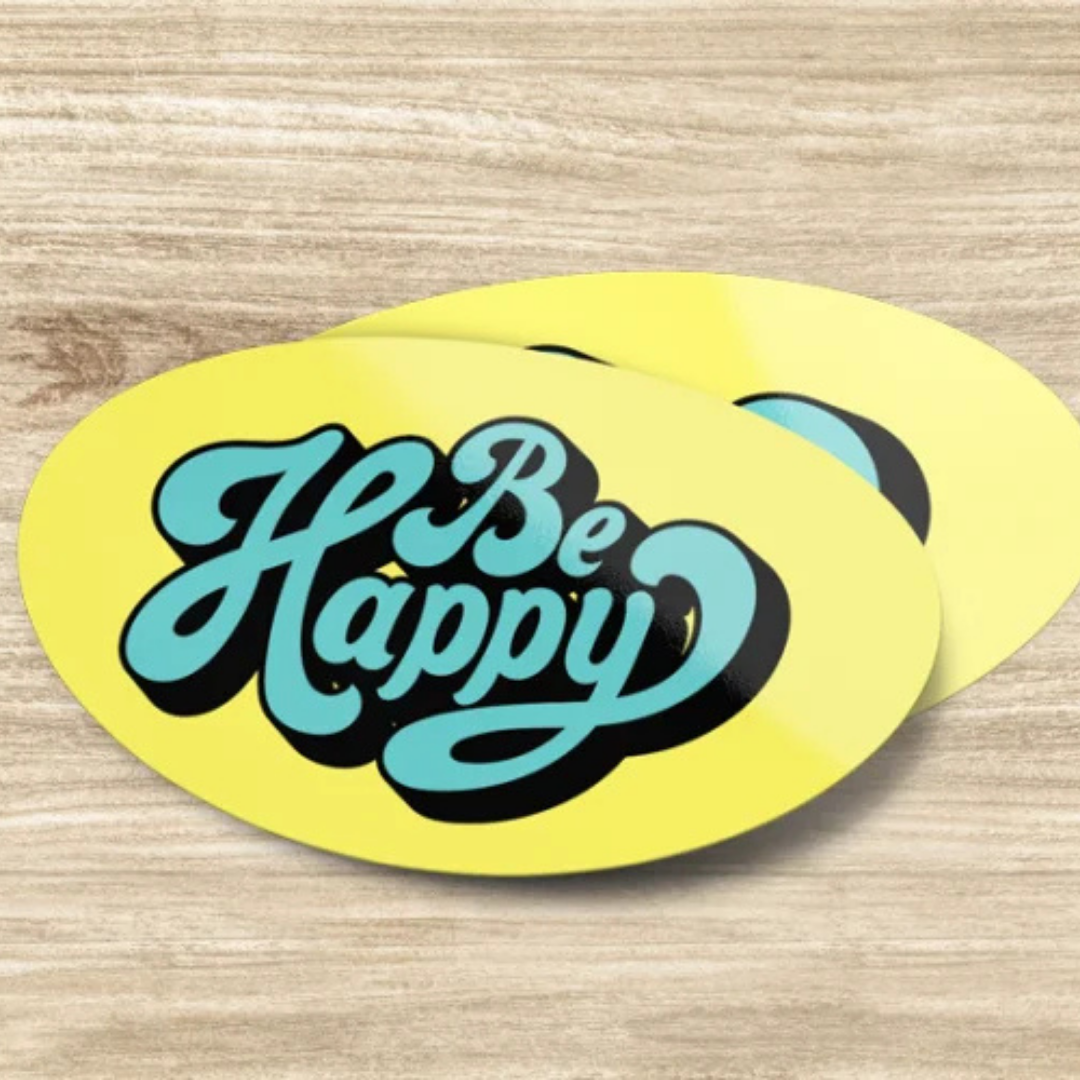 Oval stickers