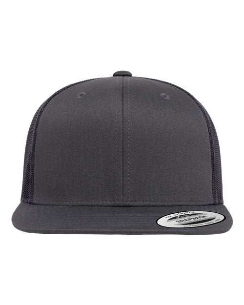 Retro High Profile Trucker Cap YP Classics Charcoal Adjustable