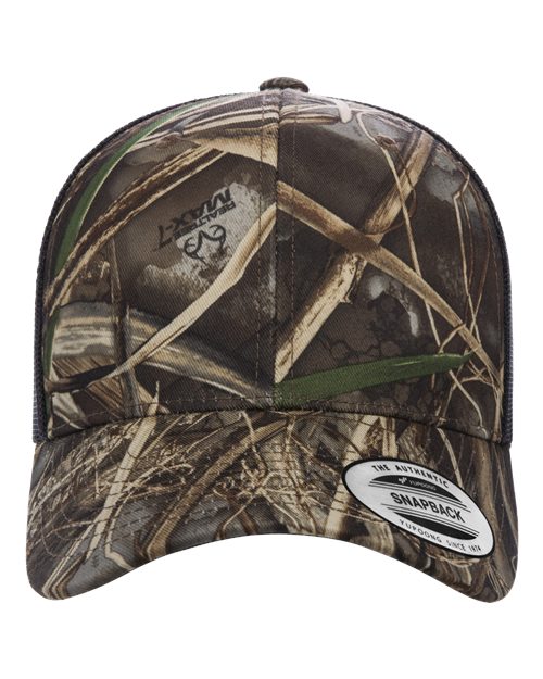 Retro Trucker Cap YP Classics Realtree Max7 Brown Adjustable