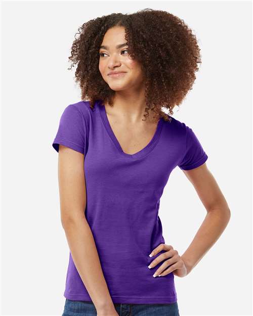 Women's Fine Jersey V-Neck T-Shirt