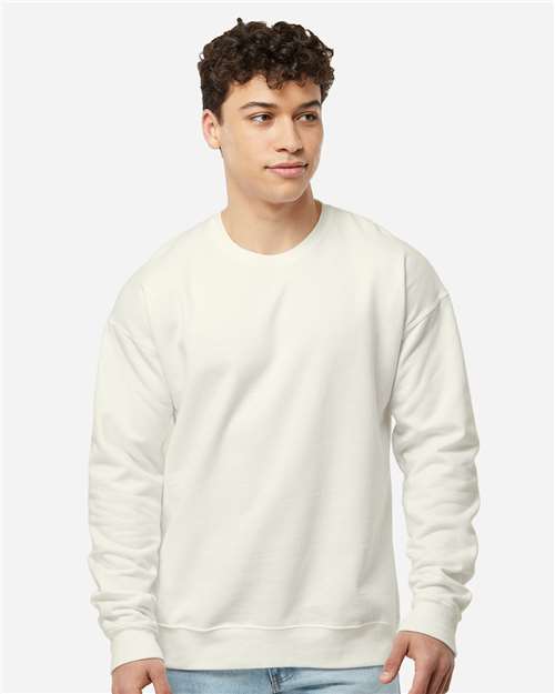 Unisex Fleece Crewneck Sweatshirt Tultex Natural