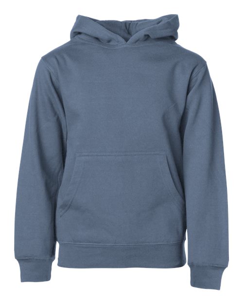 Youth Midweight Hooded Sweatshirt Independent Trading Co. Storm Blue