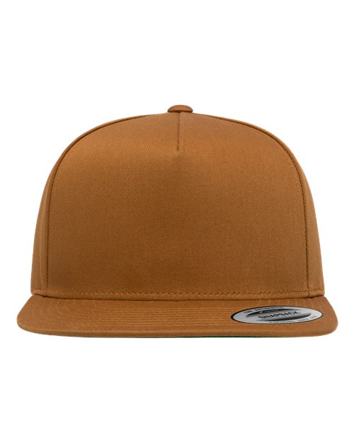 Five-Panel Cotton Twill Snapback Cap