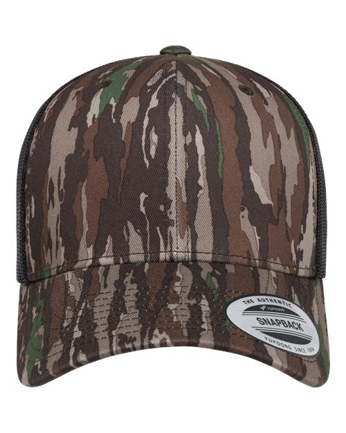 Retro Trucker Cap YP Classics Realtree Original Black Adjustable