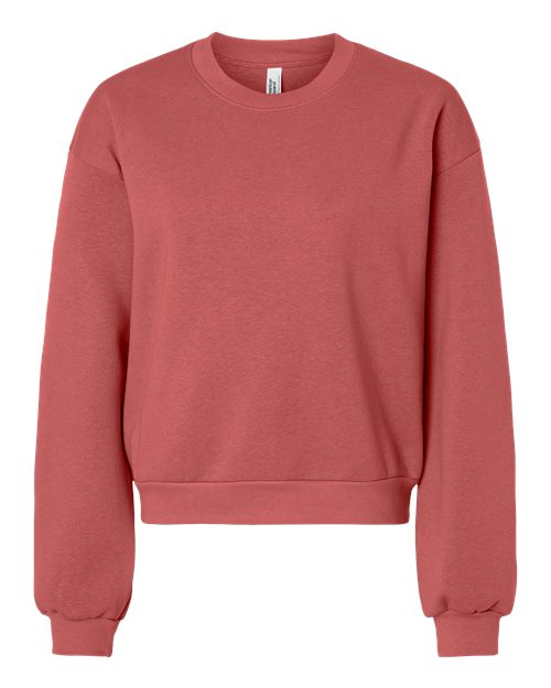Women's ReFlex Fleece Crewneck Sweatshirt American Apparel Canyon