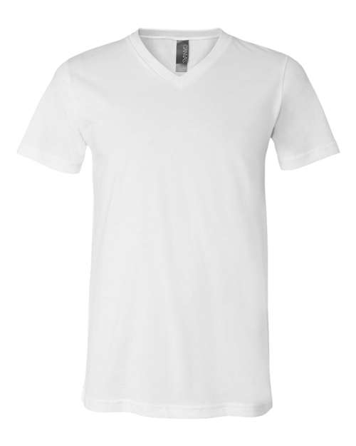 Unisex Jersey V-Neck Tee BELLA + CANVAS White