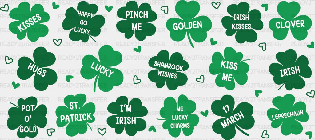 17 March St Patrick - Cup Wrap Uv Sticker Permanent Dtf Decal
