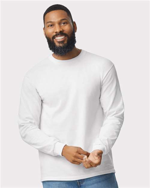 Unisex Heavy Cotton™ Long Sleeve T-Shirt Gildan White
