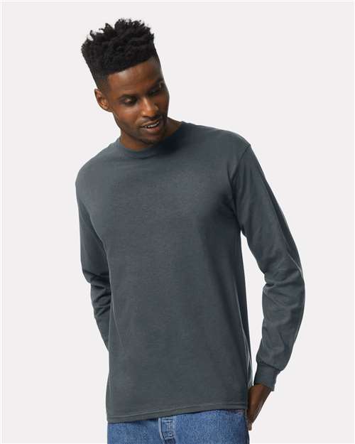 Unisex Ultra Cotton® Long Sleeve T-Shirt Gildan Dark Heather