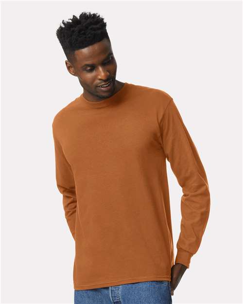 Unisex Ultra Cotton® Long Sleeve T-Shirt Gildan Texas Orange