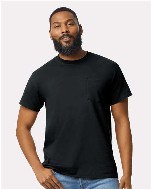 Unisex Ultra Cotton® Pocket T-Shirt Gildan Black