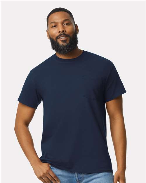 Unisex Ultra Cotton® Pocket T-Shirt Gildan Navy