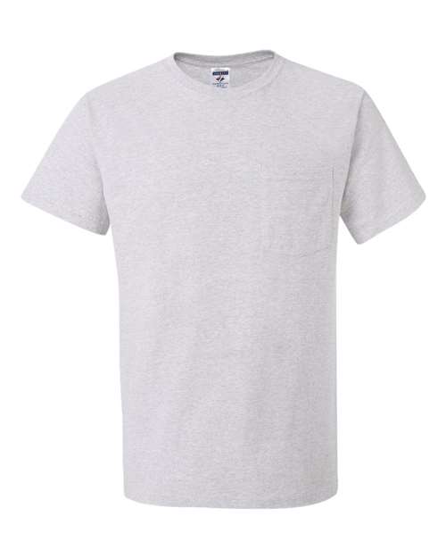 Unisex Dri-Power® 50/50 Pocket T-Shirt JERZEES Ash