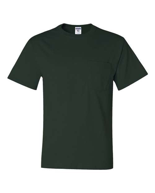 Unisex Dri-Power® 50/50 Pocket T-Shirt JERZEES Forest Green