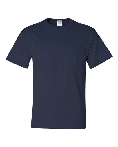 Unisex Dri-Power® 50/50 Pocket T-Shirt JERZEES J. Navy S