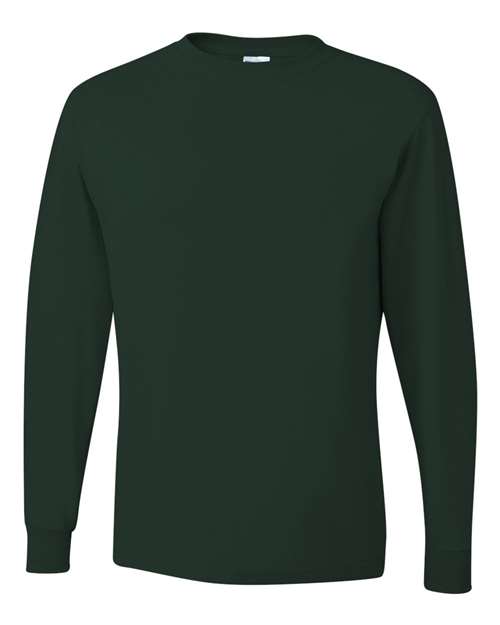 Unisex Dri-Power® Long Sleeve 50/50 T-Shirt JERZEES Forest Green
