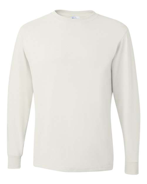 Unisex Dri-Power® Long Sleeve 50/50 T-Shirt JERZEES White
