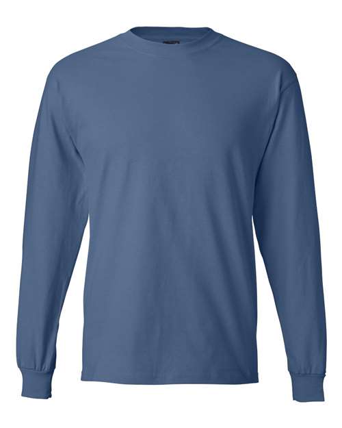 Unisex Beefy-T® Long Sleeve T-Shirt Hanes Denim Blue