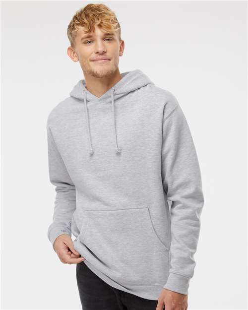 Unisex Heavyweight Hooded Sweatshirt Independent Trading Co. Grey Heather