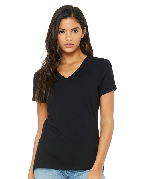 Women’s Relaxed Jersey V-Neck Tee BELLA + CANVAS