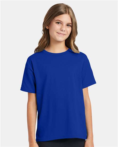 Youth EcoSmart® T-Shirt Hanes Deep Royal