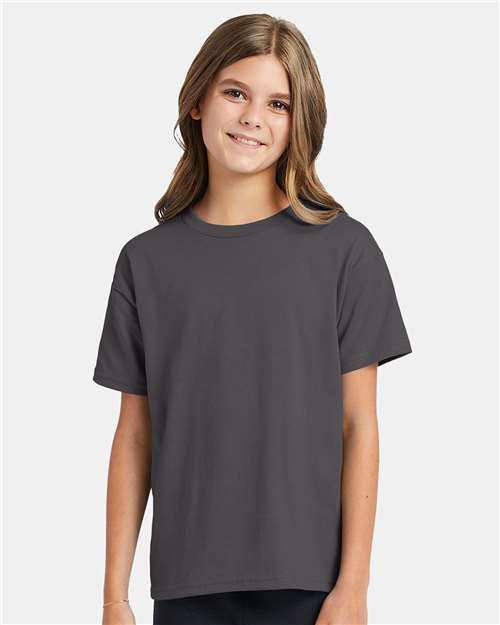 Youth EcoSmart® T-Shirt Hanes Smoke Grey