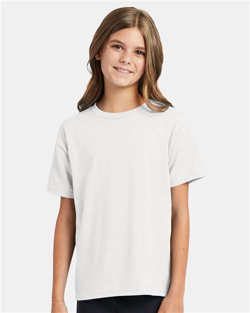 Youth EcoSmart® T-Shirt Hanes White