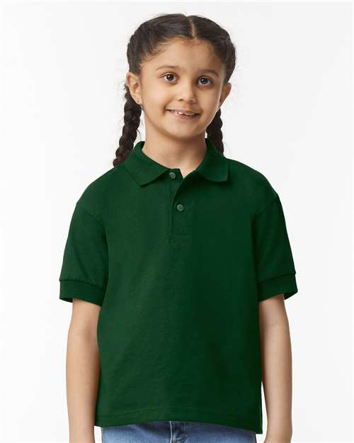 Youth DryBlend® Jersey Polo Gildan Forest Green