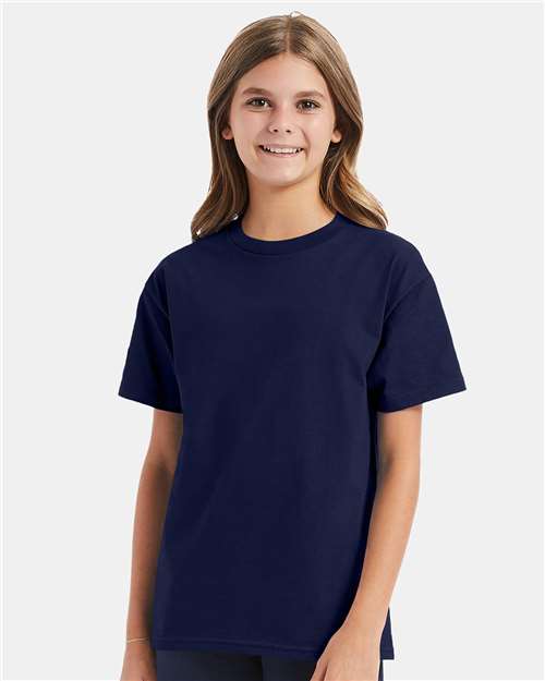 Youth Authentic T-Shirt Hanes Navy