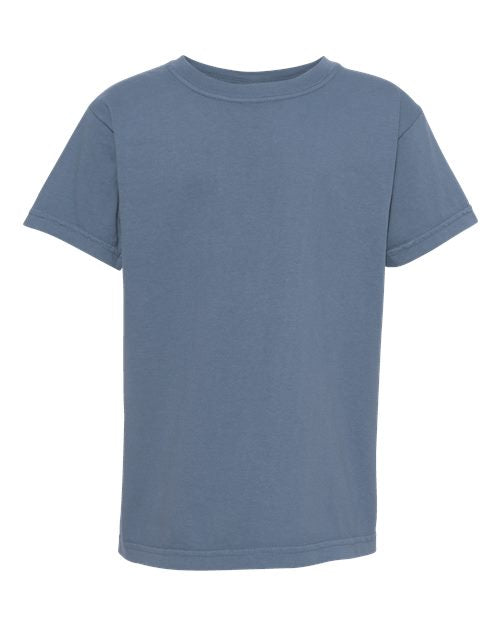 Youth Garment-Dyed Heavyweight T-Shirt Comfort Colors Blue Jean