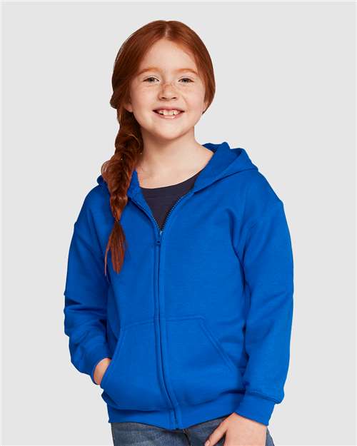 Youth Heavy Blend™ Full-Zip Hooded Sweatshirt Gildan Royal