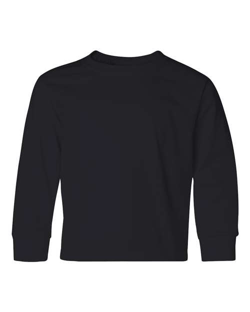 Youth Dri-Power® Long Sleeve 50/50 T-Shirt JERZEES Black