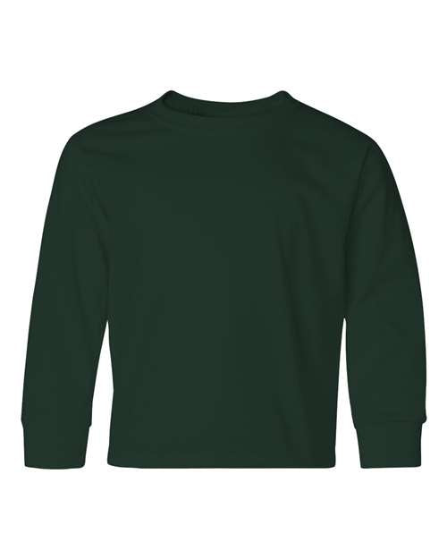 Youth Dri-Power® Long Sleeve 50/50 T-Shirt JERZEES Forest Green XL