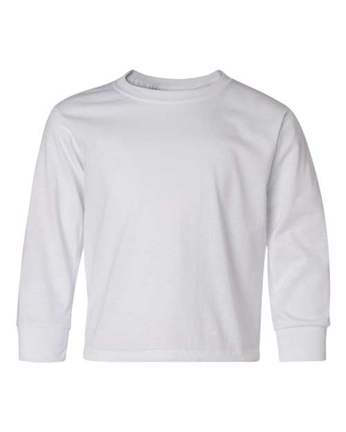 Youth Dri-Power® Long Sleeve 50/50 T-Shirt JERZEES White