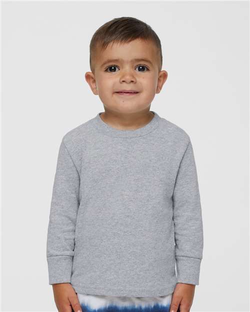 Toddler Cotton Jersey Long Sleeve Tee Rabbit Skins Heather