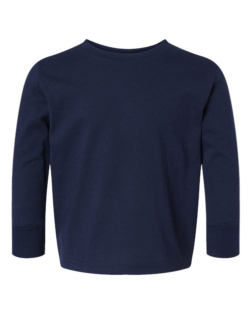 Toddler Cotton Jersey Long Sleeve Tee Rabbit Skins Navy
