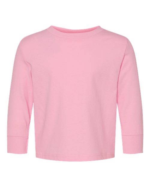 Toddler Cotton Jersey Long Sleeve Tee Rabbit Skins Pink