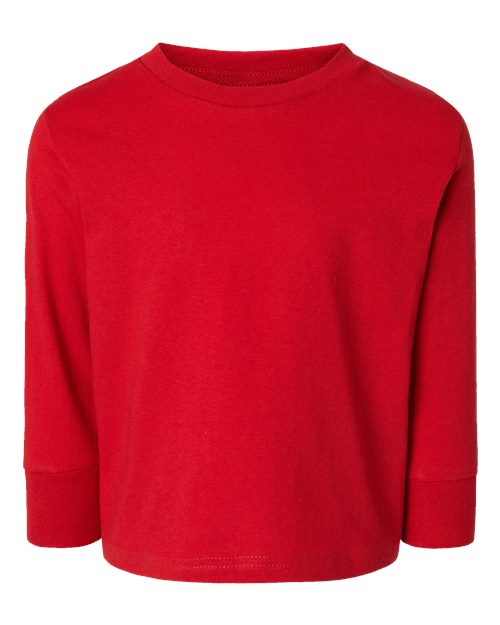 Toddler Cotton Jersey Long Sleeve Tee Rabbit Skins Red