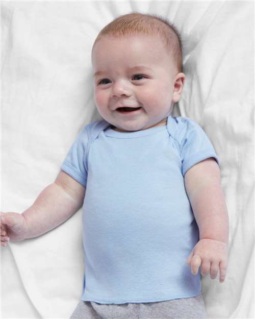 Infant Baby Rib Tee Rabbit Skins Light Blue