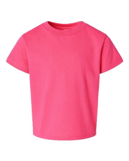 Toddler Cotton Jersey Tee Rabbit Skins Hot Pink